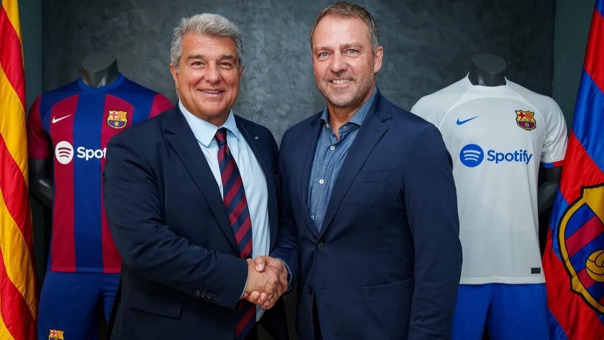 Joan Laporta asegura la continuidad de Hansi Flick en el Barcelona