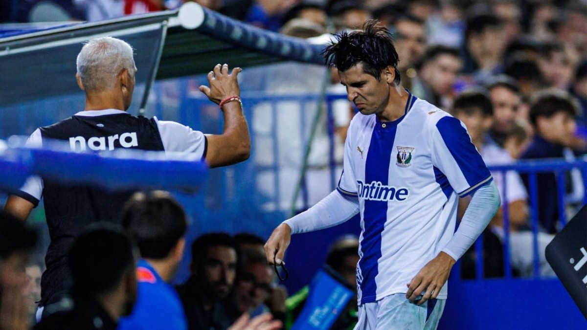 Morata sigue sin estrenarse con el Leganés y ya recibe los primeros pitos en Butarque
